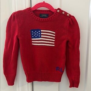 Polo by Ralph Lauren Red Flag Sweater